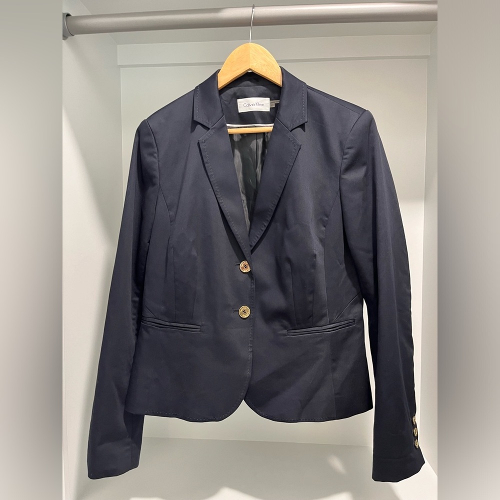 Calvin Klein Navy Blue Blazer - Size 12